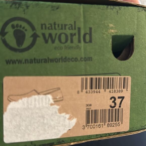 Natural World Eco Friendly Old Poplar in Beige Vegan Slip On Loafers | 37 - Picture 4 of 5